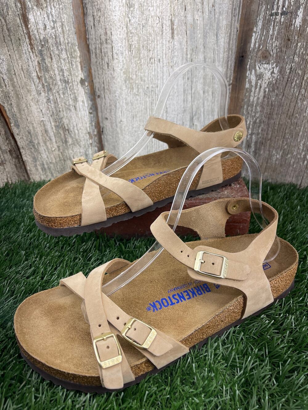 Birkenstock Anthropologie Kumba Sandal Sandcastle Nubuck Leather EU41 Women's 10